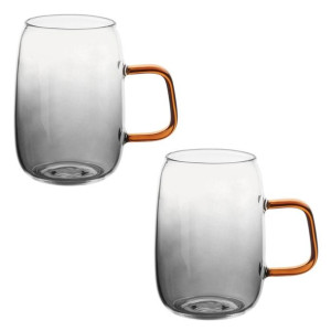 Zestaw 2 Szklanek Arube Czarne 300 Ml