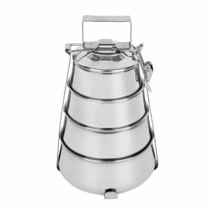 Pojemnik Obiadowy 4-poziomowy Stalowy Stożek 2.5 L
