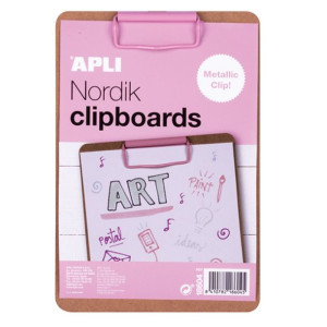 Clipboard Deska Szkicownik A5 Drewniana Pastelowy Róż