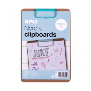 Clipboard Deska Szkicownik A5 Drewniana Pastelowy Niebieski