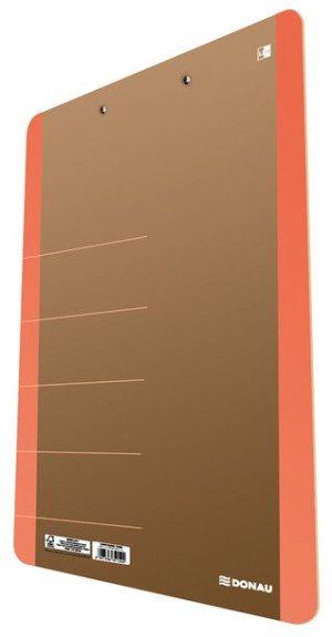 Clipboard Deska Szkicownik A4 Z Klipsem Karton Pomarańczowy