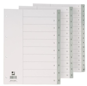 Przekładki Do Dokumentów Pp 1-10 A4 Szare