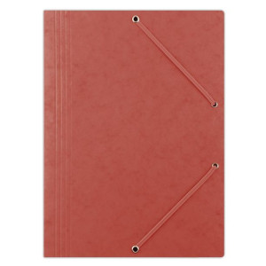 Teczka Z Gumką Preszpan A4 390 Gsm 3-skrzydłowa Czerwony 10 Szt