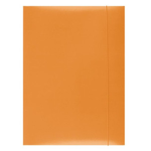 Teczka Z Gumką Karton A4 300 Gsm 3-skrzydłowa Pomarańczowy