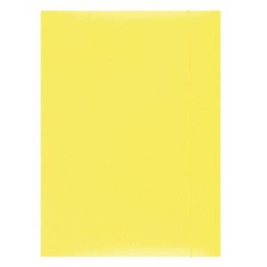 Teczka Z Gumką Karton A4 300 Gsm 3-skrzydłowa Żółty