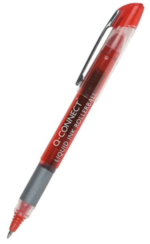 Cienkopis Kulkowy 0.5 Mm Czerwony 10 Szt
