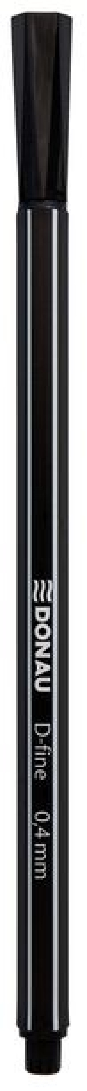 Cienkopis D-fine 0.4 Mm Czarny 10 Szt