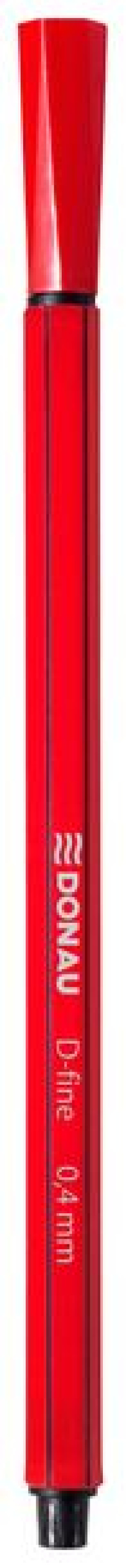 Cienkopis D-fine 0.4 Mm Czerwony 10 Szt