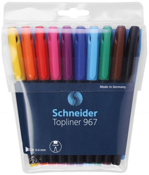 Zestaw Cienkopisów Topliner 967 0.4 Mm Mix 10 Szt