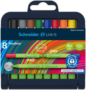Zestaw Flamastrów Link-it 1 Mm Mix 8 Szt