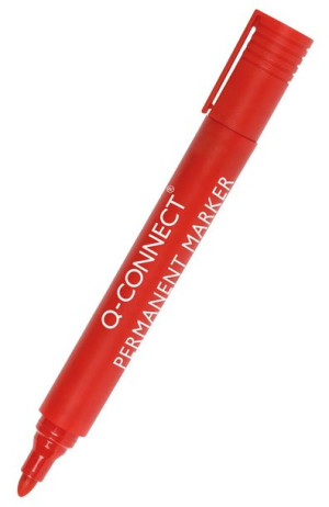 Marker Permanentny Okrągły Czerwony 10 Szt