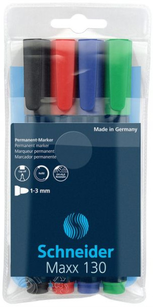 Zestaw Markerów Permanentnych Maxx 130 Mix 4 Kolory