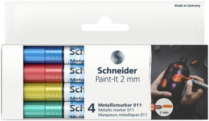 Marker Akrylowy Paint-it Metallic 2 Mm Mix 4 Szt