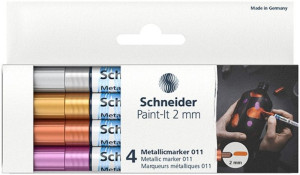 Marker Akrylowy Paint-it Metallic 2 Mm Mix 4 Szt