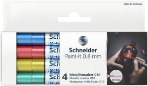 Marker Akrylowy Paint-it Metallic 0.8 Mm Mix 4 Szt