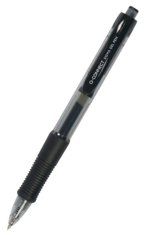 Długopis Automatyczny Żelowy 0.5 Mm Czarny 12 Szt