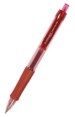 Długopis Automatyczny Żelowy 0.5 Mm Czerwony 12 Szt