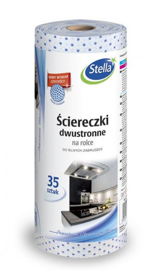 Ściereczki Dwustronne Na Rolce Do Silnych Zabrudzeń 35 Szt
