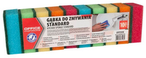 Gąbka Do Zmywania Standard Mix 10 Szt