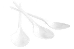Łyżka Plastikowa 17 Cm Biały 100 Szt