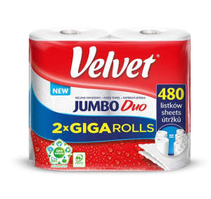 Ręcznik W Roli Celulozowy Jumbo Duo 2-warstwowy Biały 2x240 Listków