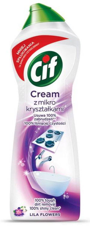 Mleczko Do Czyszczenia Cif Lila Flowers 780 G