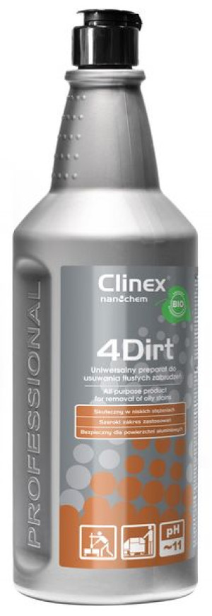 Preparat 4dirt Do Usuwania Tłustych Zabrudzeń 1 L