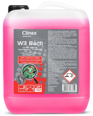 Preparat Dezynfekująco-czyszczący W3 Bacti 5 L