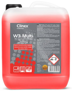 Preparat W3 Multi Do Mycia Sanitariatów I Łazienek Skoncentrowany 5 L