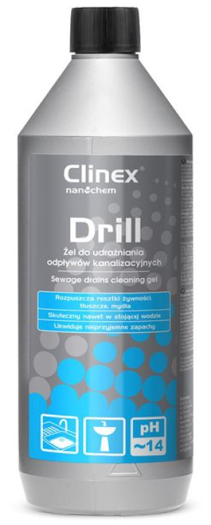 Żel Drill Do Udrażniania Odpływów Kanalizacyjnych 1 L