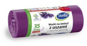 Worki Na Śmieci Z Uszami Zapach Lawendy 35 L 24 Szt