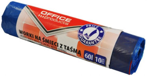 Worki Na Śmieci Z Taśmą Premium Ldhd 60l 10 Szt