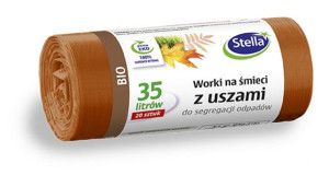 Worki Z Uszami Do Segregacji Odpadów Bio 35 L 20 Szt