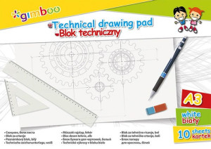 Blok Techniczny A3 10 Kart 150 Gsm Biały