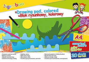 Blok Rysunkowy A4 20 Kart 70 Gsm Mix Kolorów