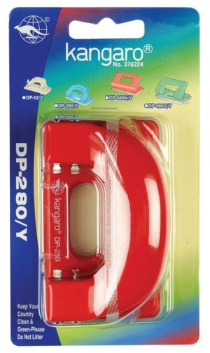 Dziurkacz Dp-280y Do 11 Kartek Blister Czerwony