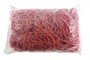 Gumki Recepturki Średnica 130mm 1,5x3 Mm Czerwony 1 Kg