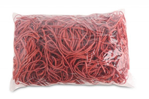 Gumki Recepturki Średnica 80mm 1,5x3 Mm Czerwony 1 Kg