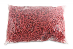 Gumki Recepturki Średnica 80mm 1,5x1,5 Mm Czerwony 1 Kg