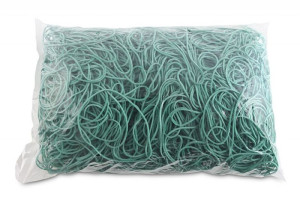 Gumki Recepturki Średnica 80mm 1,5x1,5 Mm Zielony 1 Kg