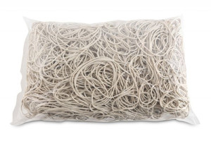 Gumki Recepturki Średnica 70mm 1,5x1,5 Mm Biały 1 Kg