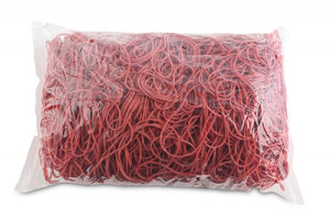 Gumki Recepturki Średnica 70mm 1,5x1,5 Mm Czerwony 1 Kg