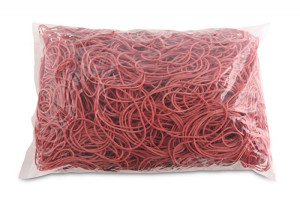 Gumki Recepturki Średnica 60mm 1,5x1,5 Mm Czerwony 1 Kg