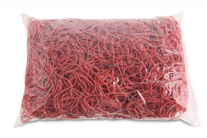 Gumki Recepturki Średnica 50mm 1,5x1,5 Mm Czerwony 1 Kg