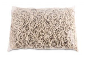 Gumki Recepturki Średnica 40mm 1,5x1,5 Mm Biały 1 Kg