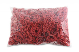 Gumki Recepturki Średnica 30mm 1,5x1,5 Mm Czerwony 1 Kg