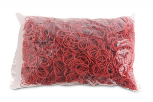 Gumki Recepturki Średnica 25mm 1,5x1,5 Mm Czerwony 1 Kg