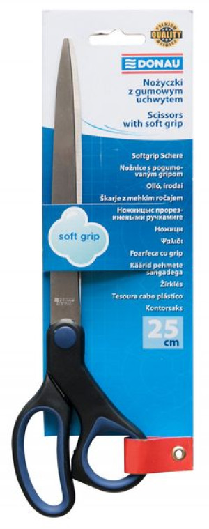 Nożyczki Biurowe Soft Grip Niebieski 25 Cm