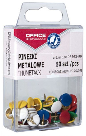 Pinezki Kolorowe W Pudełku Mix 50 Szt