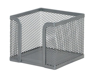 Pojemnik Na Karteczki Office Set Metalowy Srebrny